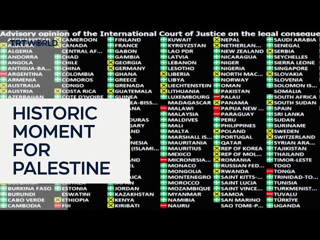 When UNGA overwhelmingly voted to call on Israel to end its illegal occupation of Palestine