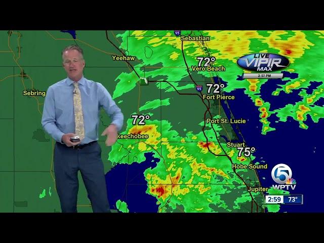 LIVE: Showers, storms impacting Palm Beach County, Treasure Coast