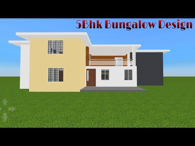 5Bhk Interior Design of Bungalow  ||3D Elevation||