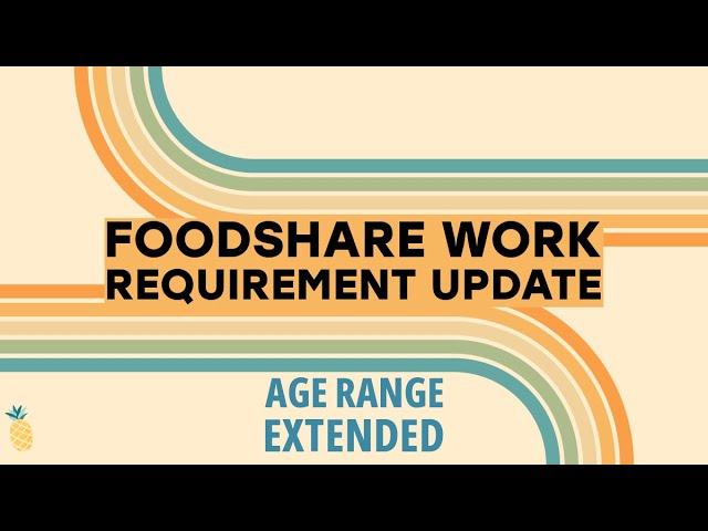 Update to Work Requirements in Wisconsin’s FoodShare Program