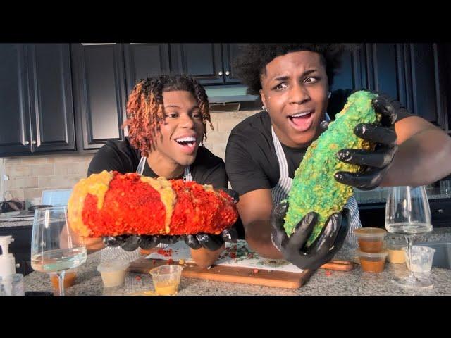 HOT CHEETO + BLUE TAKIS DEEP FRIED CHIPOTLE BURRITOS!