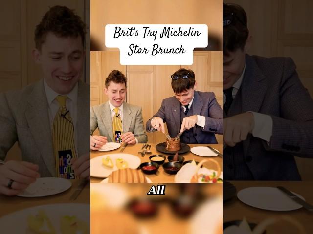 Brits Try Michelin Star Brunch Part 2 #foodies #food #jolly #funny #video #brits #dessert