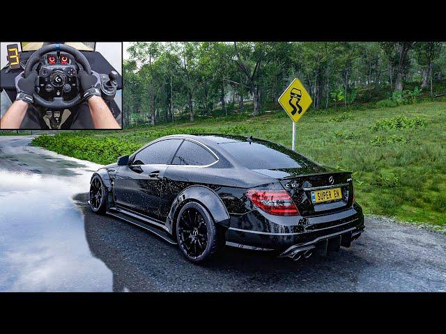 1000HP Mercedes-Benz C63 AMG Black Series - Forza Horizon 5 | Logitech G923 Steering Wheel