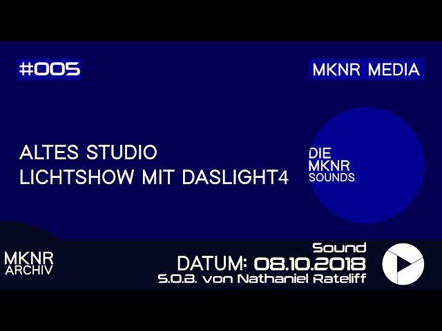 Lichtshow mit Daslight4 im alten Studio // Song: S.O.B. von Nathaniel Rateliff