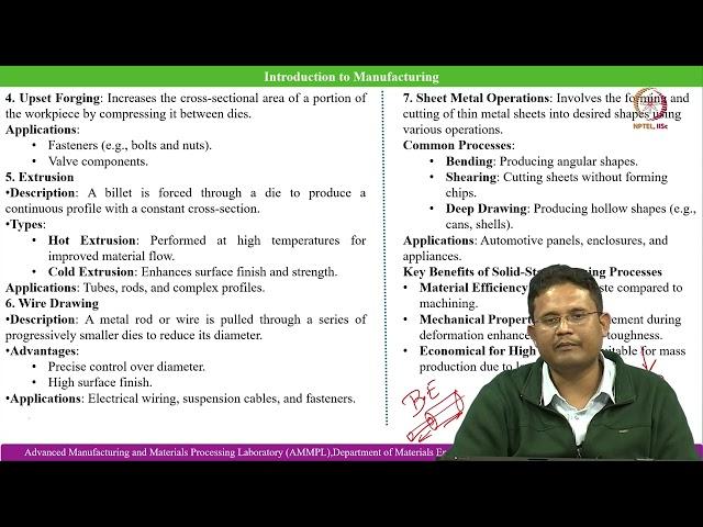 Lec 01 Introduction to Manufacturing science.