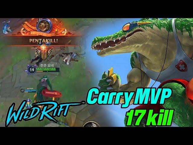 Wild rift Renekton god carry pentakill- Renekton vs vayne baron lane season 14