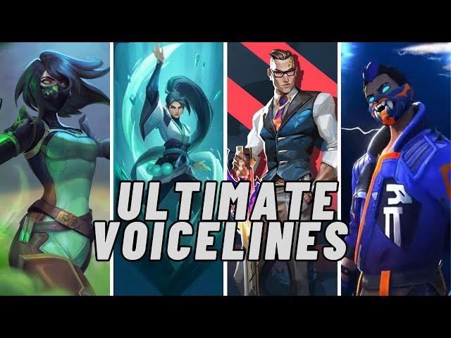 All Valorant Agent Ultimate Voice Lines (22 Agents)