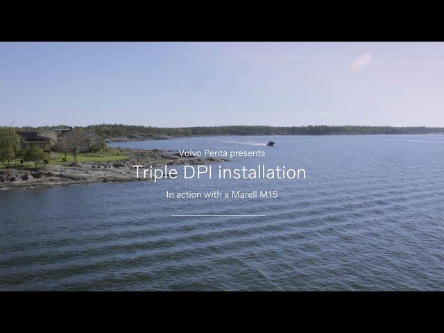 Volvo Penta’s new triple DPI Aquamatic sterndrive – in action on a Marell M15