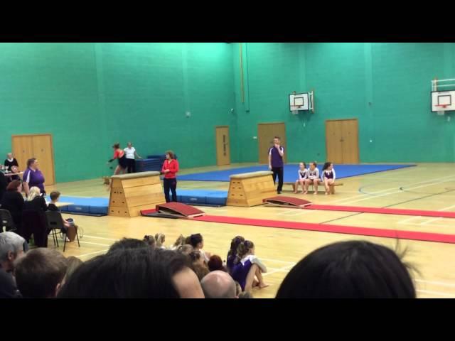 Izzy and Sacha FIRST GYMNASTIC COMPETITON feb 14th 2016