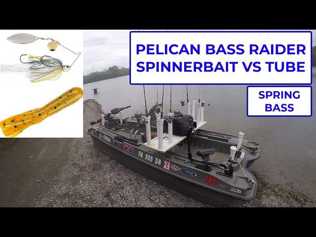 PELICAN BASS RAIDER SPRING BASS - TUBE VS SPINNERBAIT | Fishing With Vance