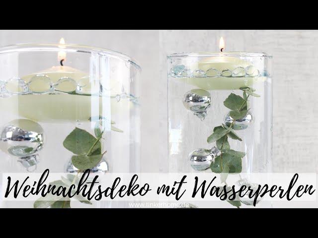 DIY Weihnachtsdeko selber machen: Windlichter mit Wasserperlen - TikTok Trend 2022