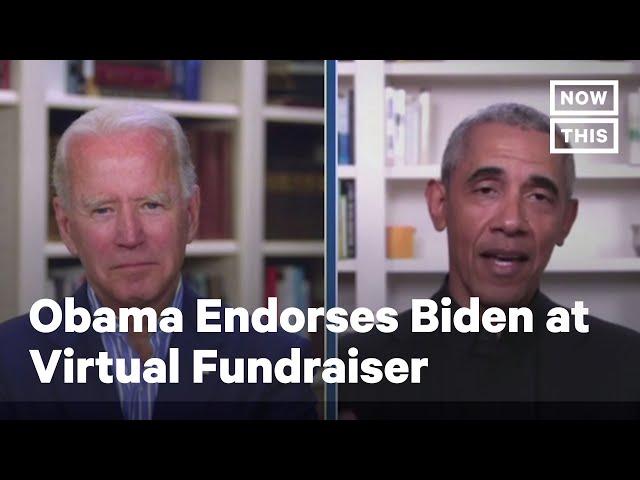 Barack Obama Endorses Joe Biden at Virtual Fundraiser | NowThis