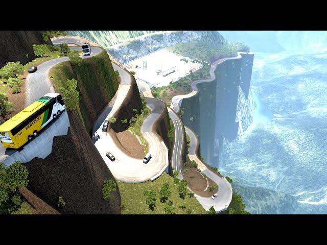 Deadliest Roads | world's most dangerous Montain roads | Crazy Bus VS Dangerous Roads