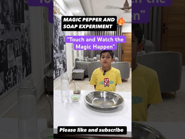 “Magic Pepper Trick – Easy Science for Kids!”#MagicPepper #ScienceMagic #Class3Experiments #kids
