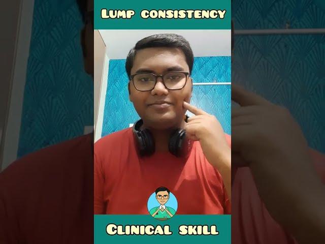 Lump consistency: solid, cystic, soft, firm & hard | #shorts