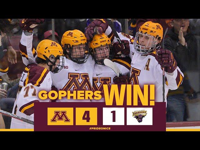 Highlights: No. 2 Gopher Hockey Tops No. 5 Minnesota State 4-1 in Minneapolis