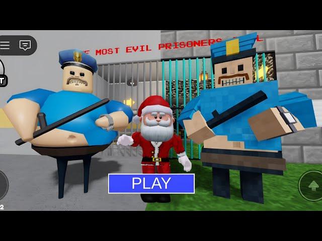 MINECRAFT BARRY'S VS BARRY'S IN BARRY'S PRISON RUN! (OBBY!) - SANTA CLAUS ESCAPING FROM PRISION