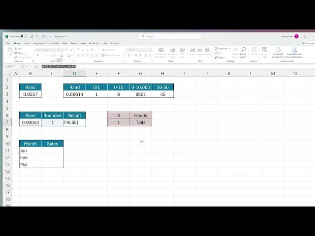 How to Use the RAND Function in Excel