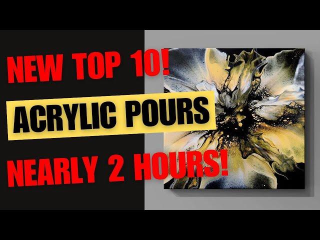 (797) NEW TOP 10! ACRYLIC POUR PAINTINGS 2023! ALMOST 2 HOURS! HARMONY HOUSE ART