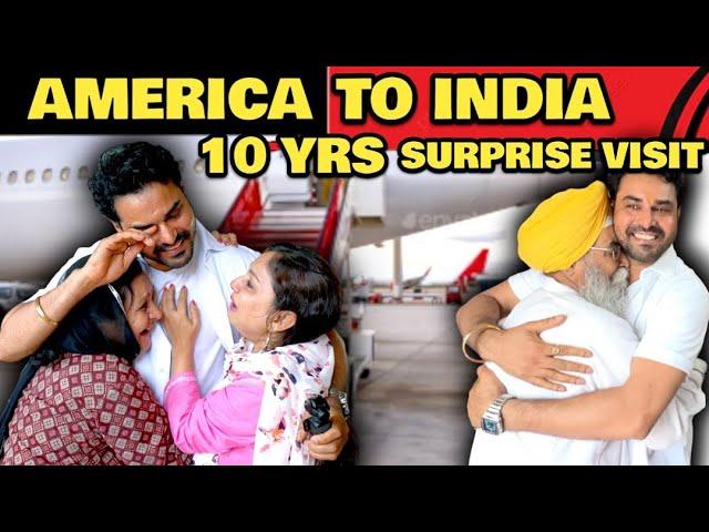 SURPRISING MY FAMILY AFTER 10 YEARS | AMERICA TO INDIA | HINDI VLOG | ROHAN VIRDI'S FAMILY