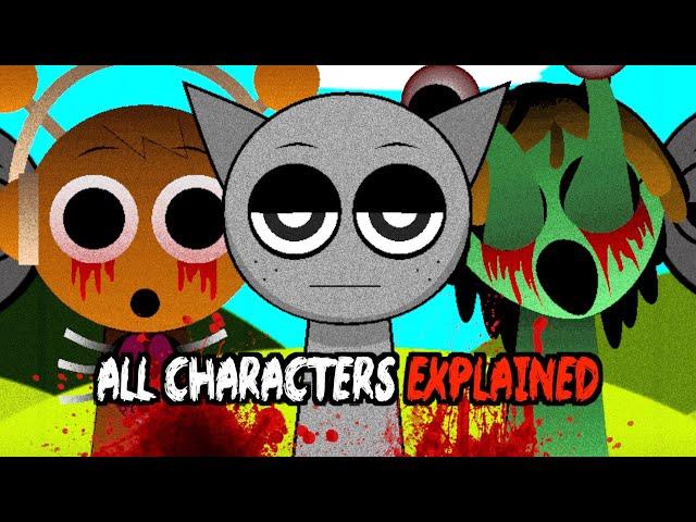 Sprunki HORROR STORY EXPLAINED (ALL CHARACTERS Normal & Horror Mode)