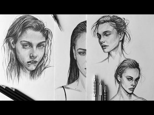 how I practice drawing with loomis method