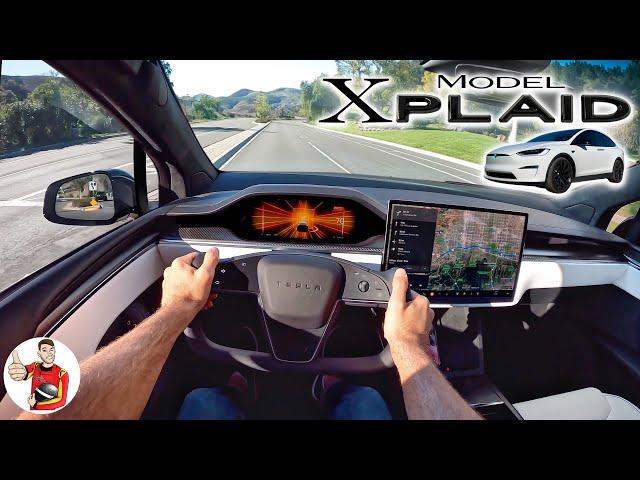 The Tesla Model X Plaid is a Comfortable Family SUV That Warps Reality (POV Drive Review)