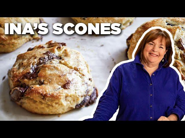 Ina Garten's Chocolate Pecan Scone Recipe | Barefoot Contessa: Cook Like a Pro | Food Network