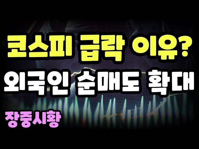 장중시황] 3/28 낙폭 확대 이유는 '이것' 때문! 외국인 매도 폭탄에 시총상위주 줄줄이 하락…반등한 건 정치테마주 뿐?