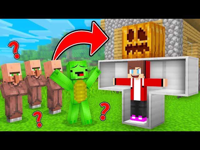 JJ Hide Inside Golem To Prank Mikey in Minecraft (Maizen)