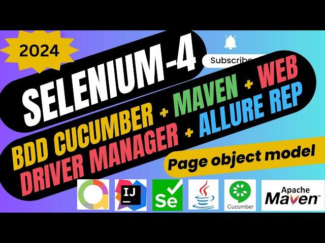 Selenium + BDD Cucumber + Java  + Web Driver manager + Allure reporting + Page Object Model