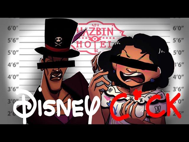 Hazbin Hotel voice actors cursing but its their Disney characters (an animation)