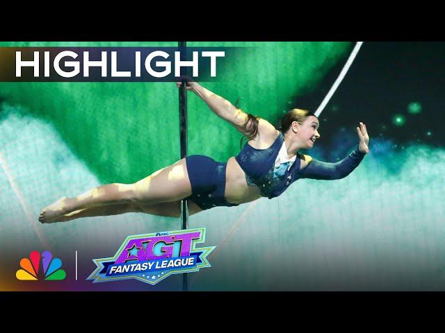 Kristy Sellars' pole dancing is "absolute PERFECTION!" | Semi-Finals | AGT: Fantasy League 2024