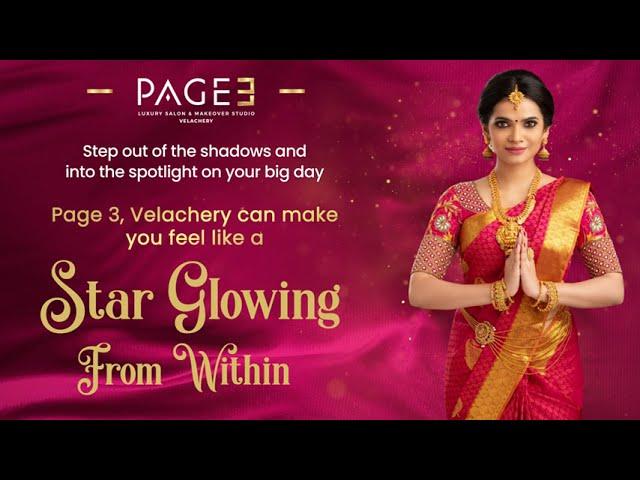 Bridal Makeover by Page3 salon Velachery