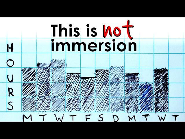 Language learners are confused about "immersion"