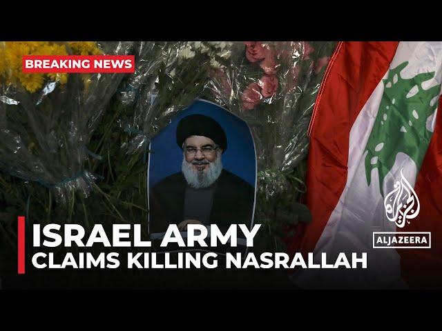 Israeli army claims killing of Hezbollah’s leader