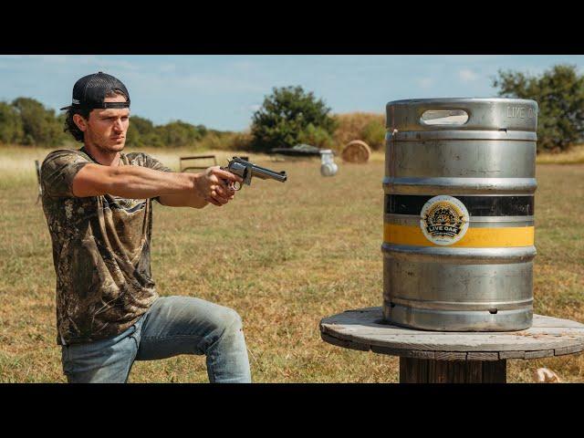 Shooting a Full Keg of Beer