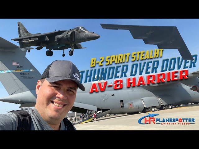 Thunder Over Dover 2022 | B-2 Spirit Stealth & AV-8 Harrier Display.