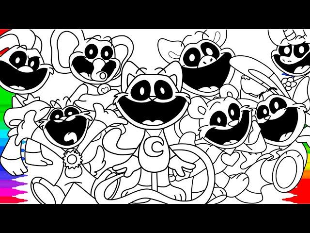 Smiling Critters New Coloring Pages / Coloring Poppy Playtime Chapter 3 / NCS Music