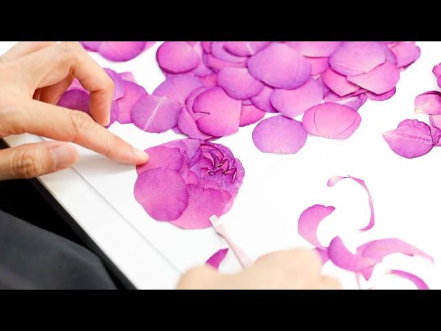 Breathing new life into flowers! The process of creating pressed flower art