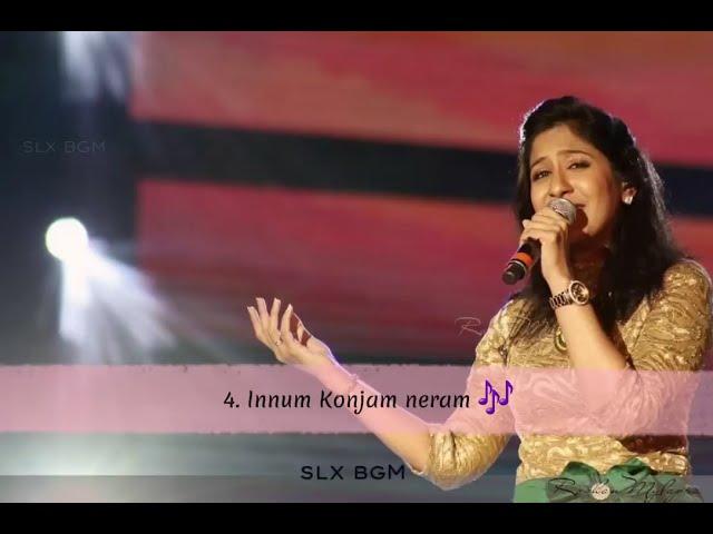 Shweta Mohan Hits _ love songs  _ Jukebox tamil _ SLX BGM  _love _shweta _lovesong _song(720P_HD)