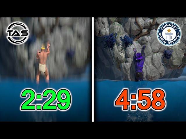 A Difficult Game About Climbing Speedrun World Record vs TAS