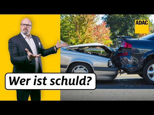 Auffahrunfall: Wer auffährt, ist immer schuld? - Oder!? | ADAC | Recht? Logisch!