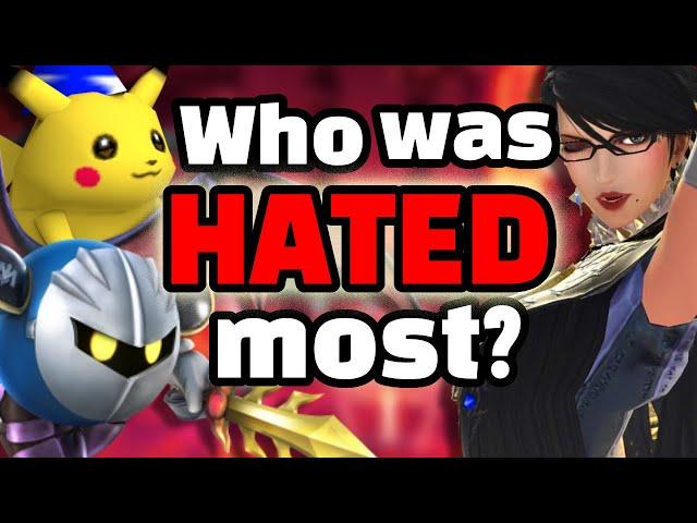 Which character was most HATED out of all the Smash Bros game?