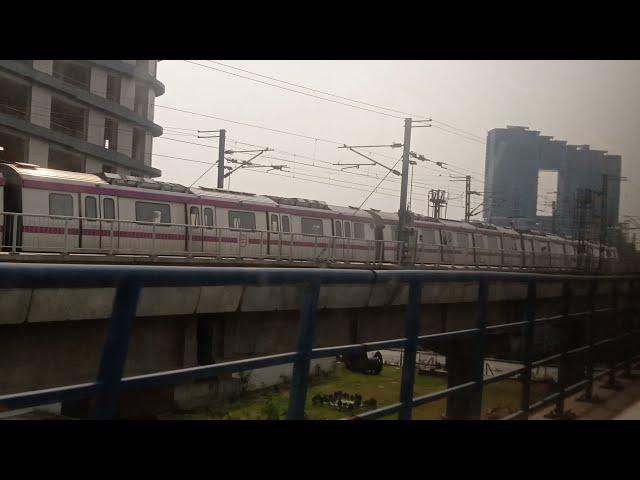 Blue Line Delhi Metro from Botanical Garden to Noida Sector 18 #journeyindelhimetro