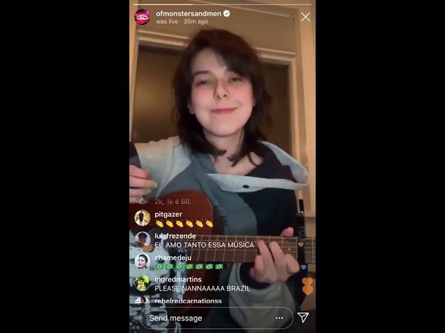 Nanna Bryndís Hilmarsdóttir (Of Monsters and Men) goes Insta-Live for Isol-Aid:Lunch Without Borders