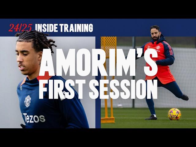 Inside Ruben Amorim's First Training Session! 