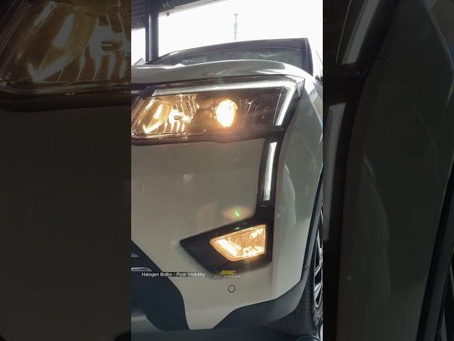 Xuv300 Light Upgrades ️ @automodz_coimbatore•HiD LowBeam•LED HighBeam• LED Fog #automotivelighting