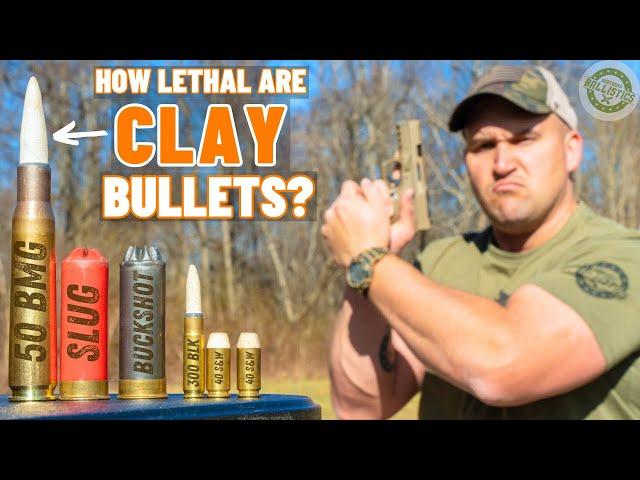 How Lethal Are CLAY Bullets? (50 BMG, 12 Gauge, 300 BLK & More!!!)