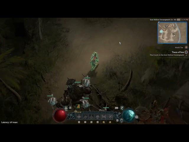 Find Asyfa in the Iron Wolves Encampment Diablo 4